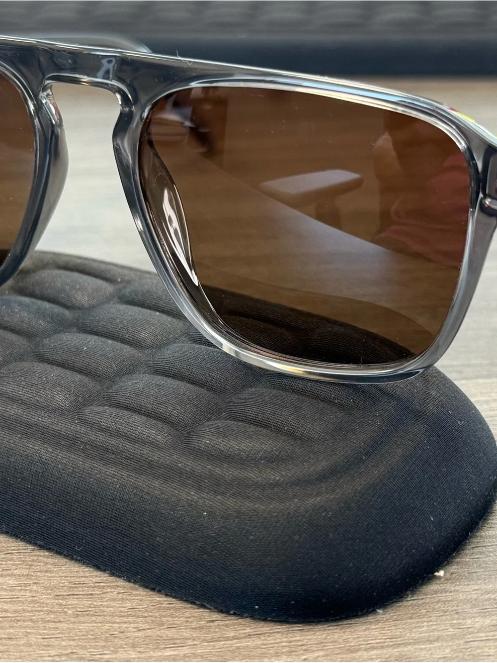 WMP Eyewear Emerson Sunglasses -  Graphite Grey / Dark Beige Gradient Lens